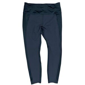 Lululemon Black High-Rise Satin Panel Leggings Womens Size 10 26"